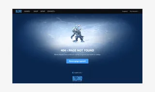 Blizzard 404 page