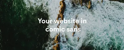 Comic Sans Header