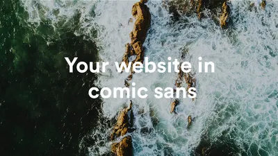 Comic Sans Header