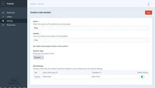 Craft CMS Interface