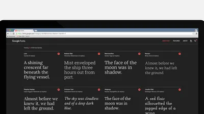 Google Fonts New Website