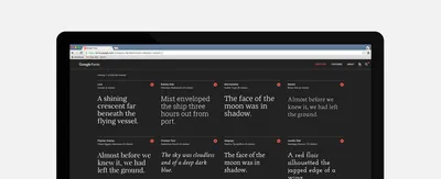 Google Fonts New Website