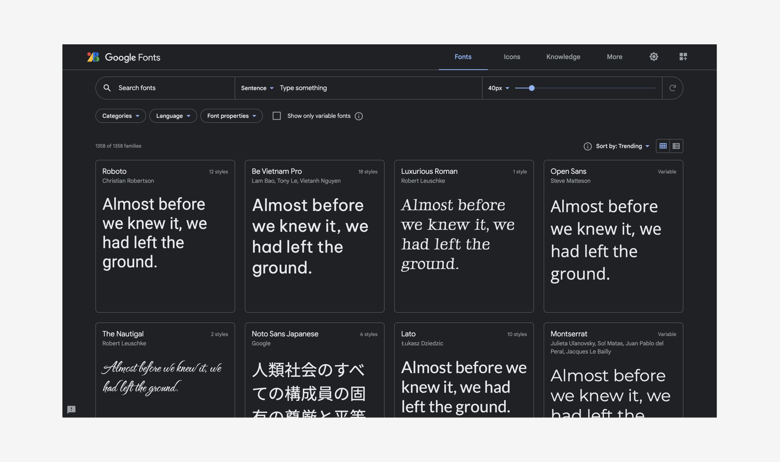 Google Fonts