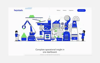 Heystack hero header mockup