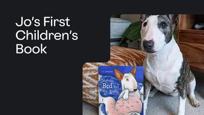 Jos first childrens picture book about Pebble
