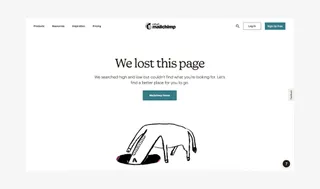 Mailchimp 404 page