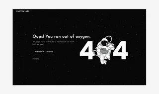 Mantra Labs 404 page