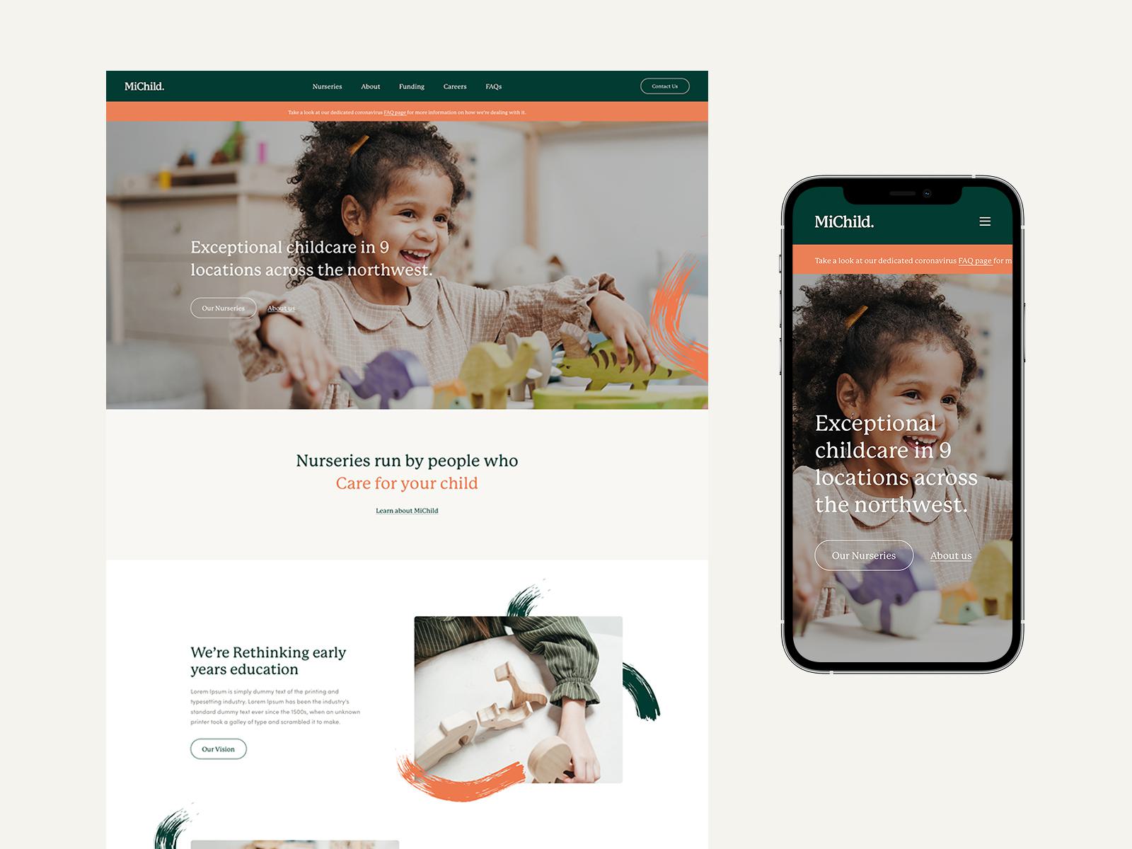 MiChild Responsive Mockup