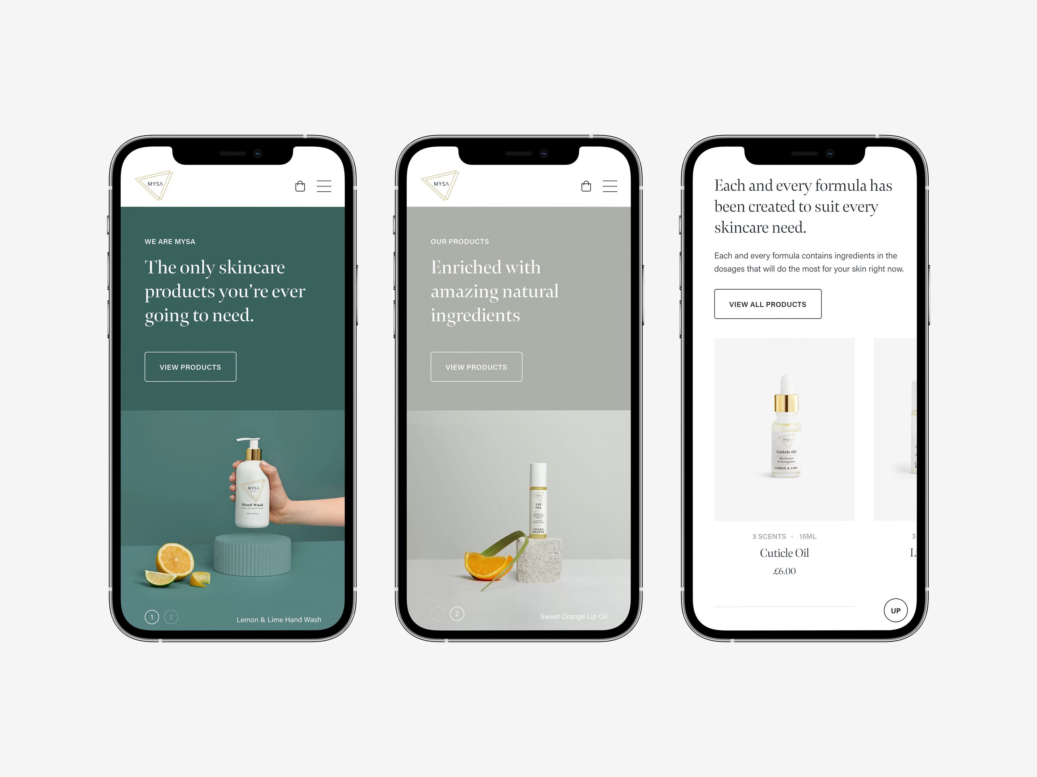 MYSA Responsive Homepage