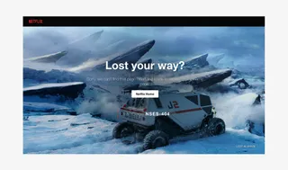 Netflix 404 page