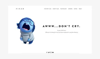 Pixar 404 page
