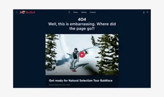 Redbull 404 page