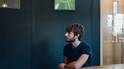 Tom in the MadeByShape meeting room