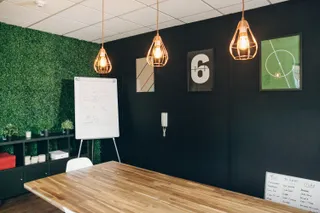 feature wall within the MadeByShape meeting room