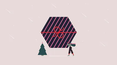 Shape christmas header