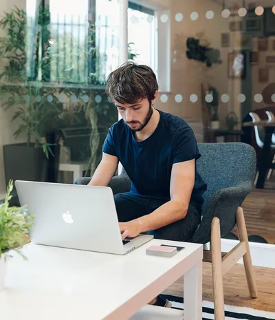 Tom working at shape