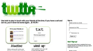 Twitter website before shape