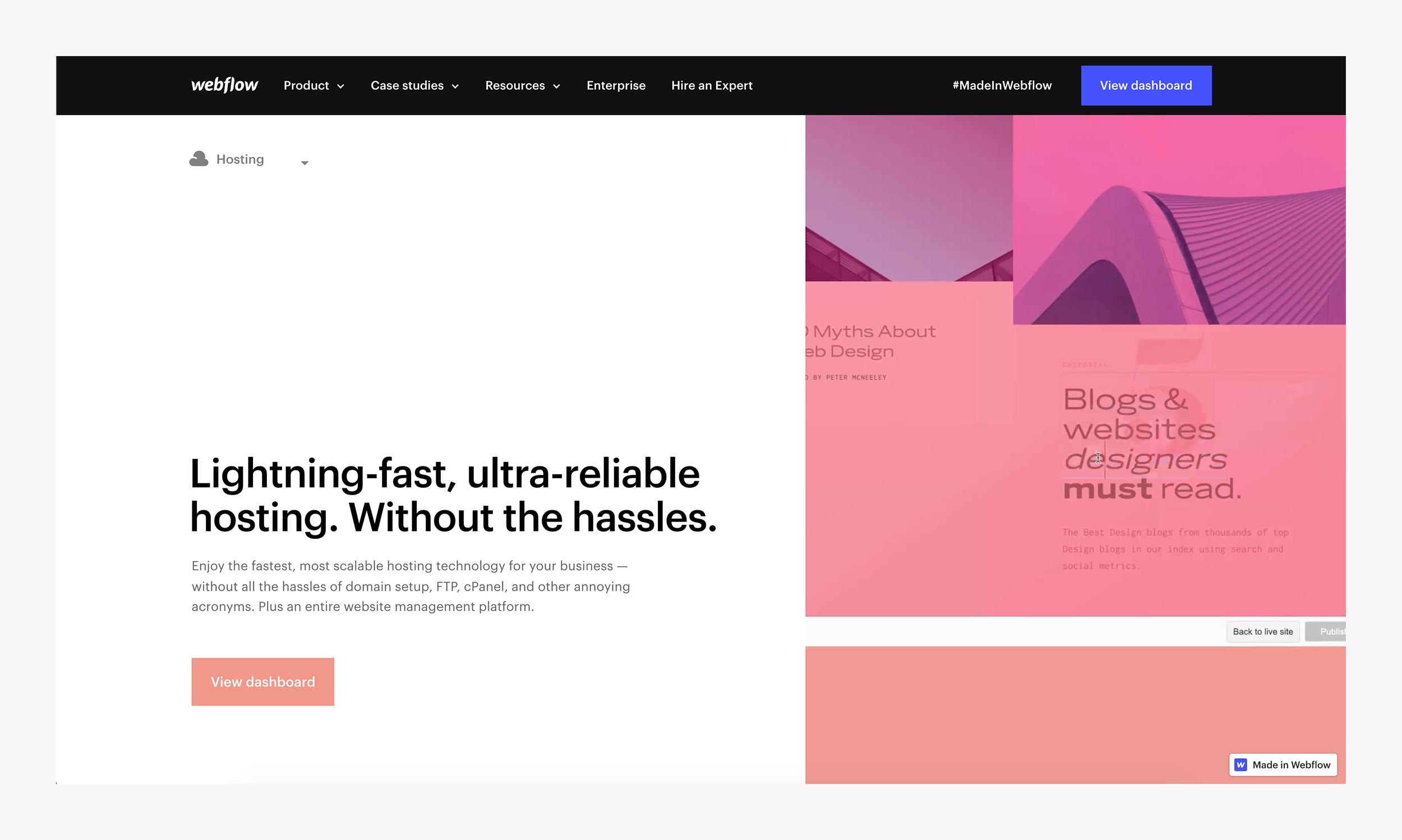 Webflow Hosting