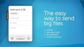 Wetransfer website before