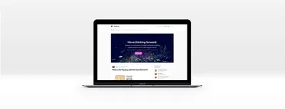 Medium website screenshot on a macbook heading image