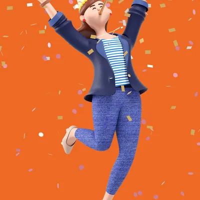 Woman celebration copy