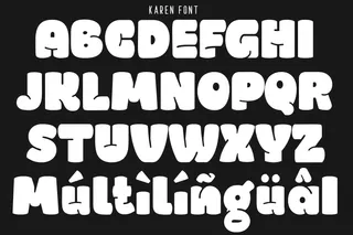 Karen Funny Cartoon Font typeface